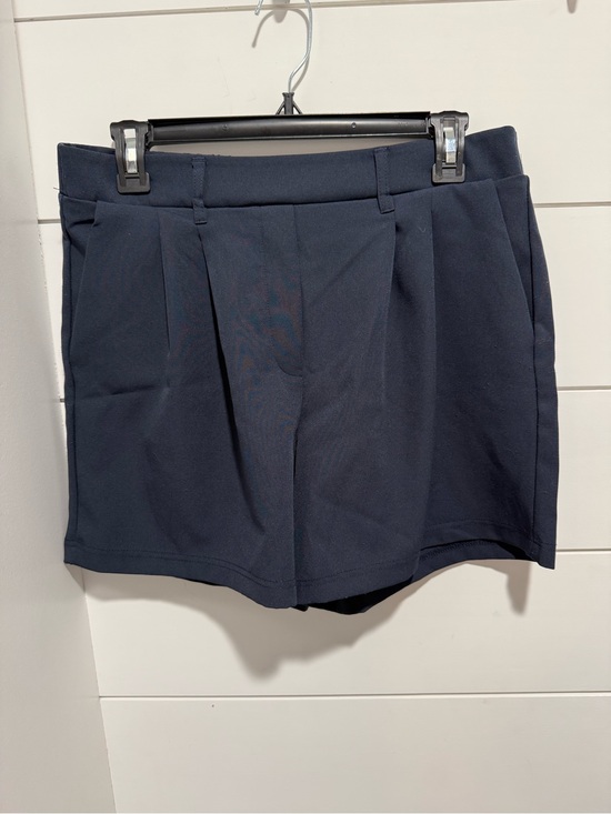 32 Degrees Pants - 32 Degrees Navy Athletic Pleated High-Rise Shorts